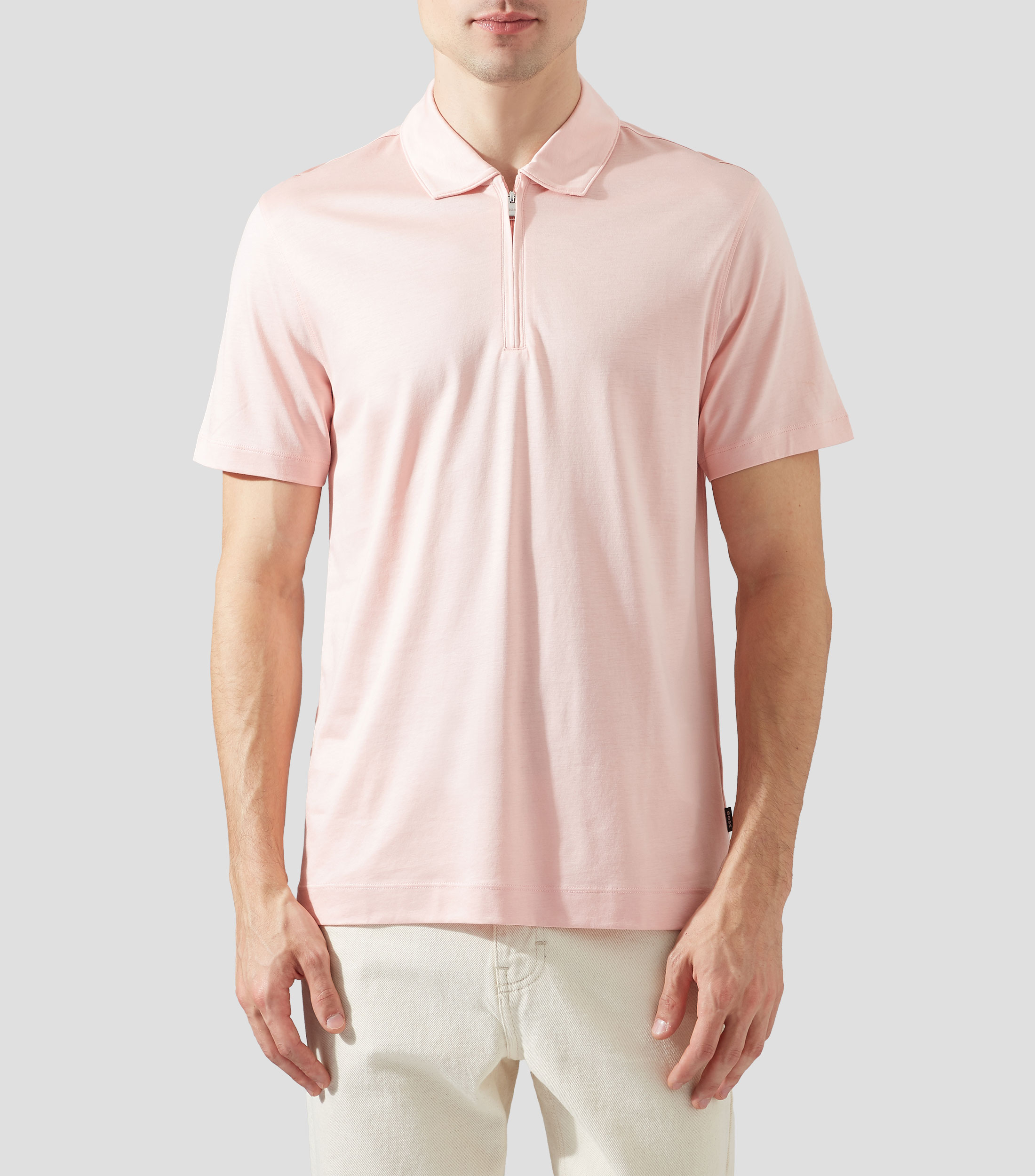 Playera Tipo Polo Manga Corta Liso Hombre